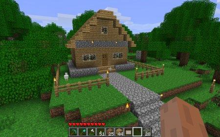 как построить красивый дом в Minecraft 